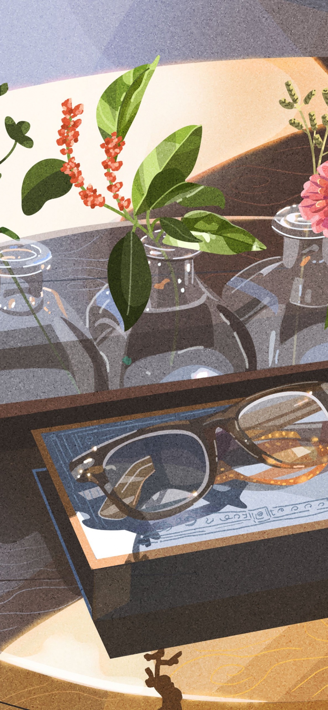 Tabla, Diseño Floral, Todavía la Vida, Sucursal, Pétalo. Wallpaper in 1125x2436 Resolution