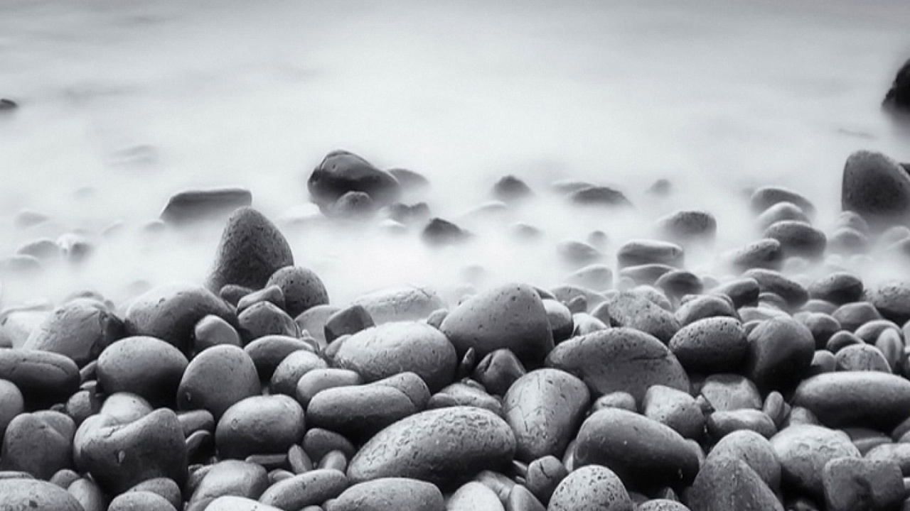 Kieselstein, Natur, Rock, Ufer, Meer. Wallpaper in 1280x720 Resolution