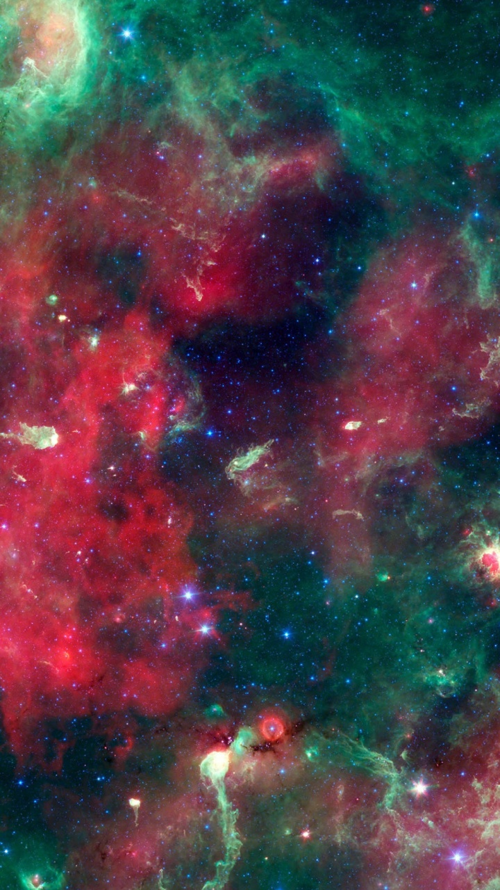 Peinture Abstraite Rouge et Verte. Wallpaper in 720x1280 Resolution