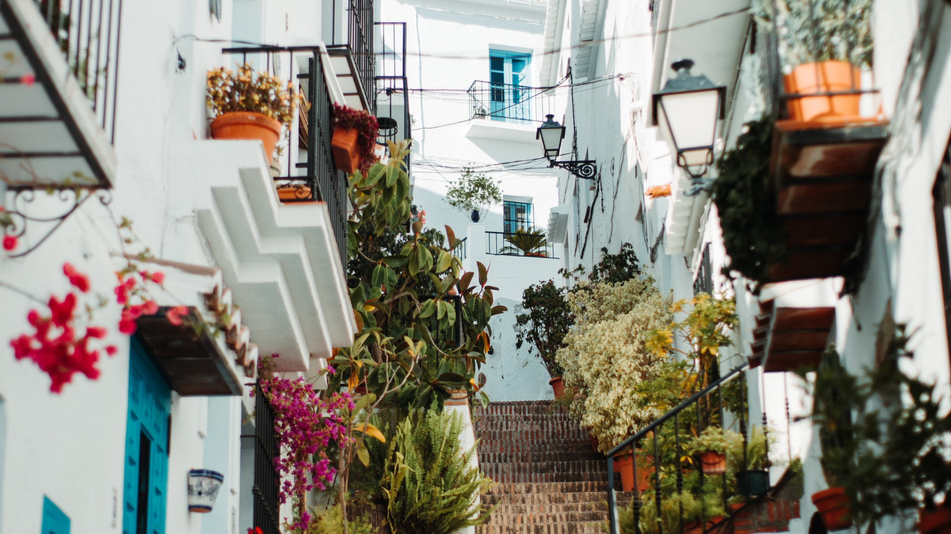 街区, 人类住区, 巷子里, 的房子, 建筑 壁纸 1920x1080 允许