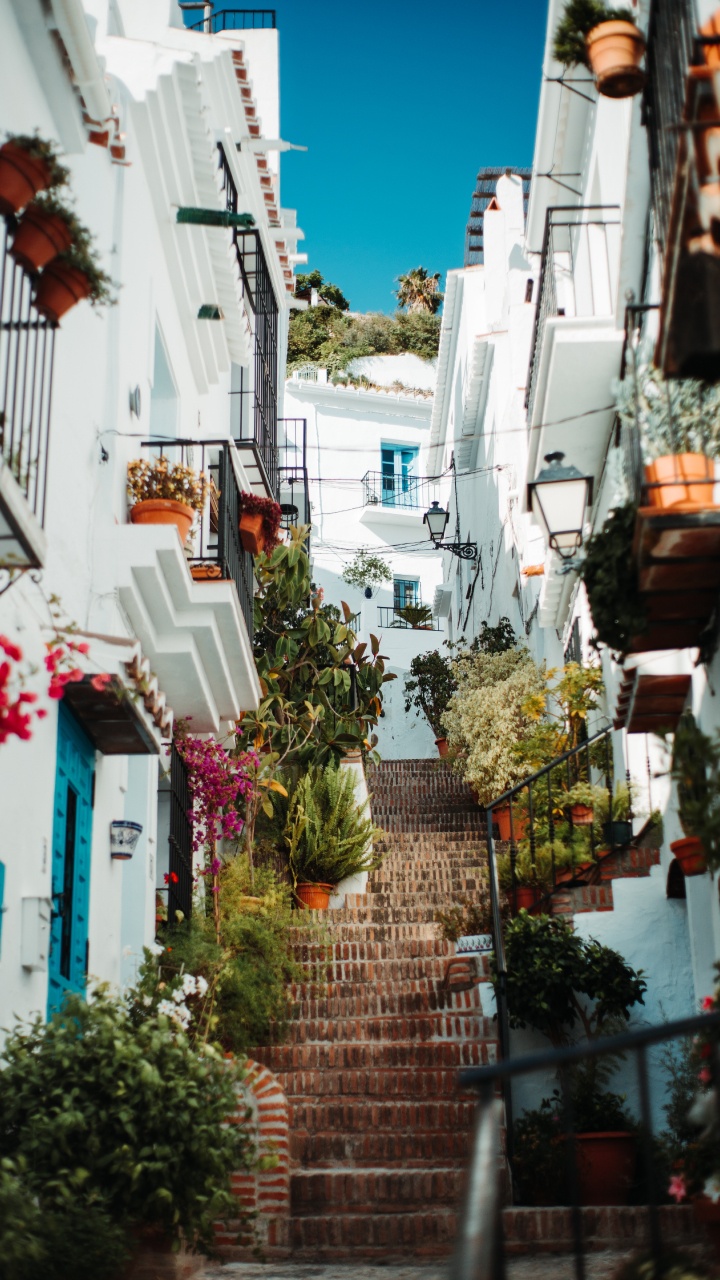 街区, 人类住区, 巷子里, 的房子, 建筑 壁纸 720x1280 允许