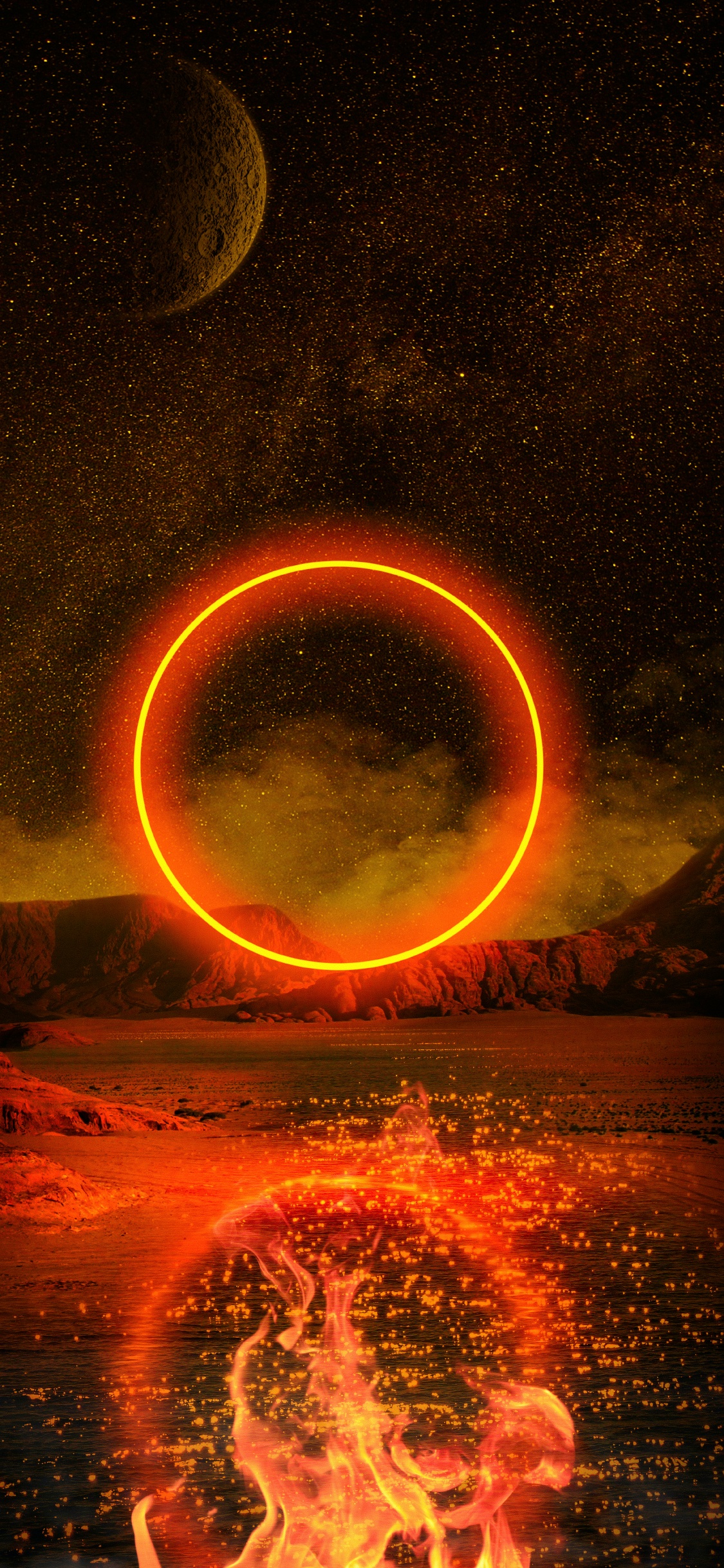 Atmosphere, Earth, Universe, Space, Light. Wallpaper in 1125x2436 Resolution