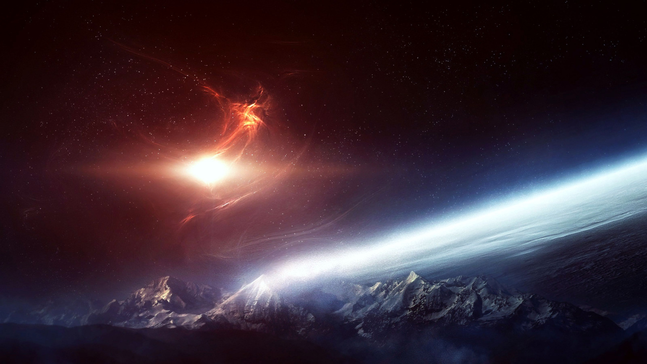 Schneebedeckter Berg Unter Blauem Himmel Tagsüber. Wallpaper in 1280x720 Resolution