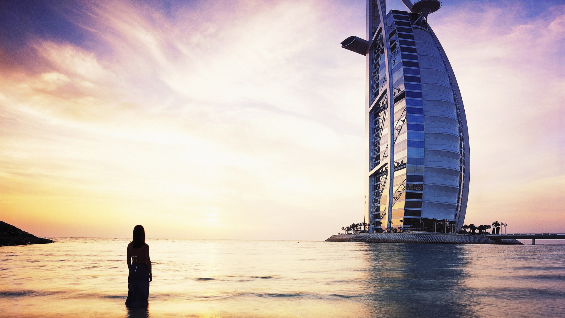 Dubai, Burj al Arab, Burj Khalifa, Wanted, Jumeirah. Wallpaper in 1920x1080 Resolution