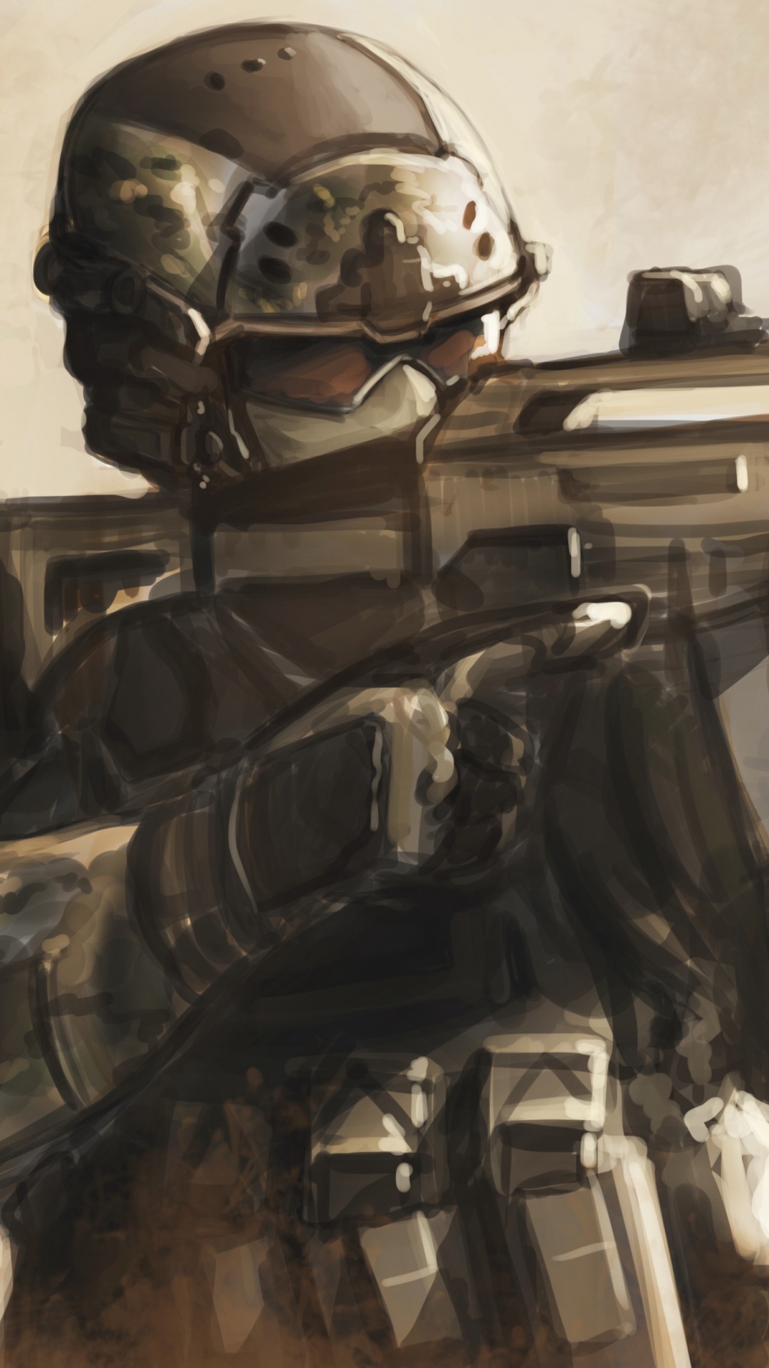 Soldat, Militärische Organisation, Militär, Call of Duty Black Ops, Präzisionsgewehr. Wallpaper in 1080x1920 Resolution