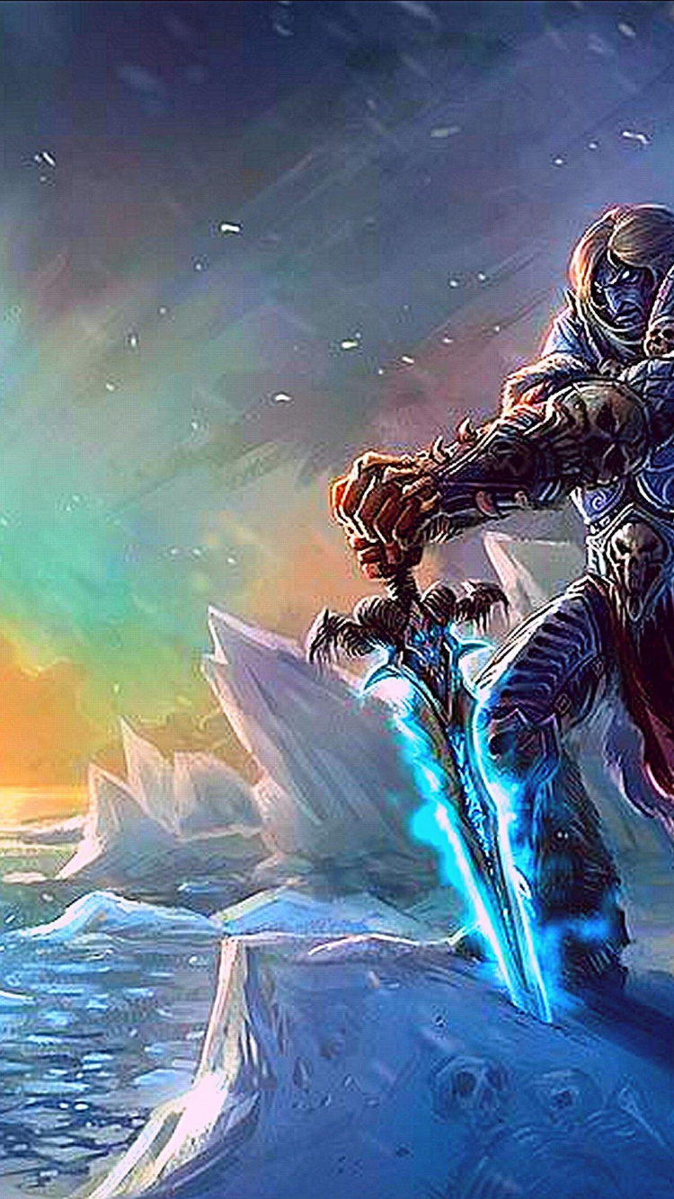 World of Warcraft, Diablo, Animation, Aurora, Art. Wallpaper in 750x1334 Resolution