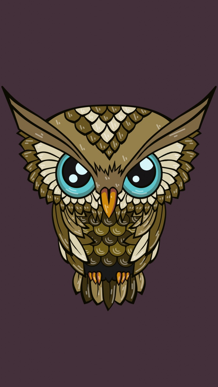 Yellow and Black Cat Illustration. Wallpaper in 720x1280 Resolution