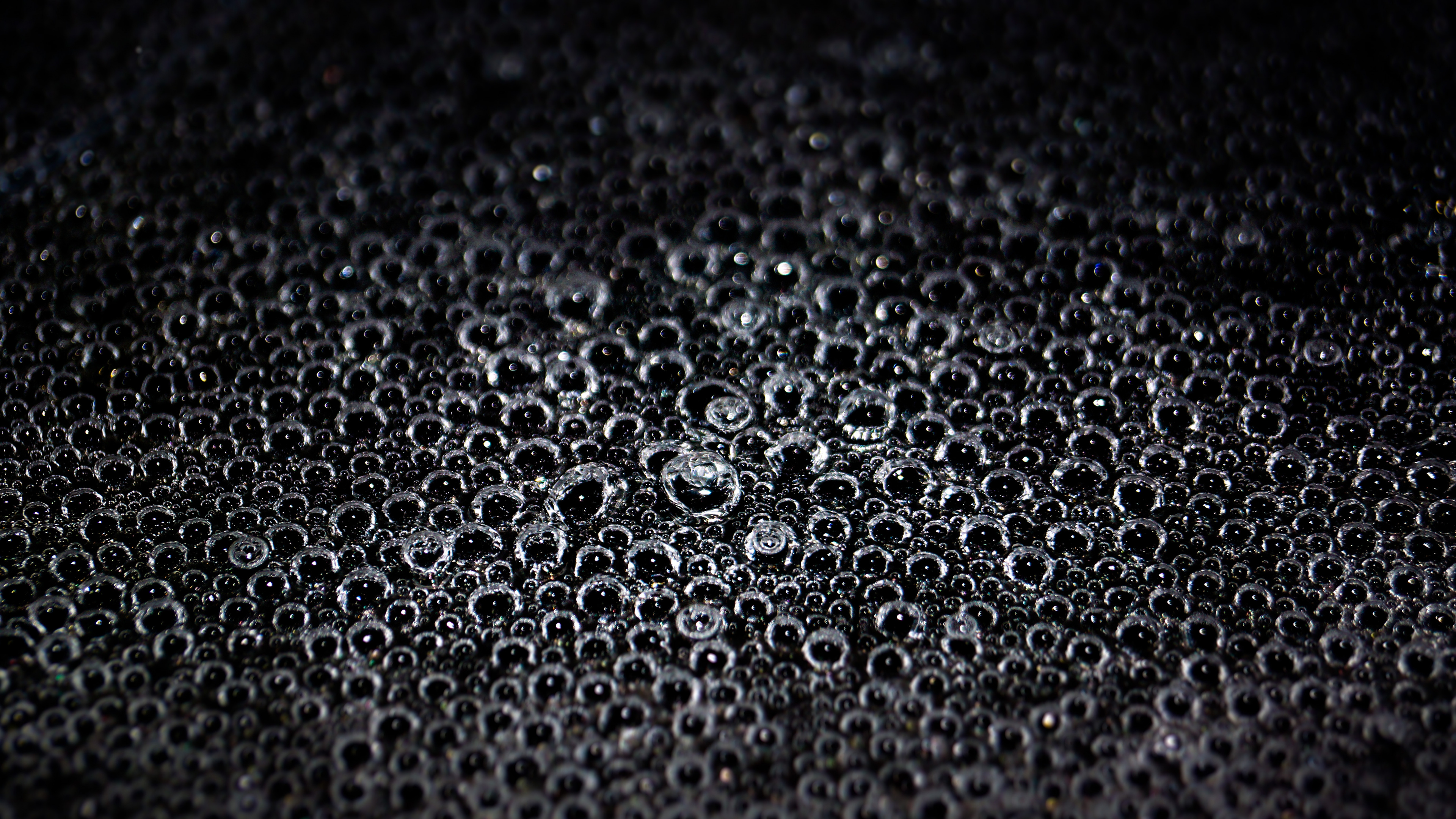 Negro, Agua, Patrón, Metal, Monocromo. Wallpaper in 3840x2160 Resolution