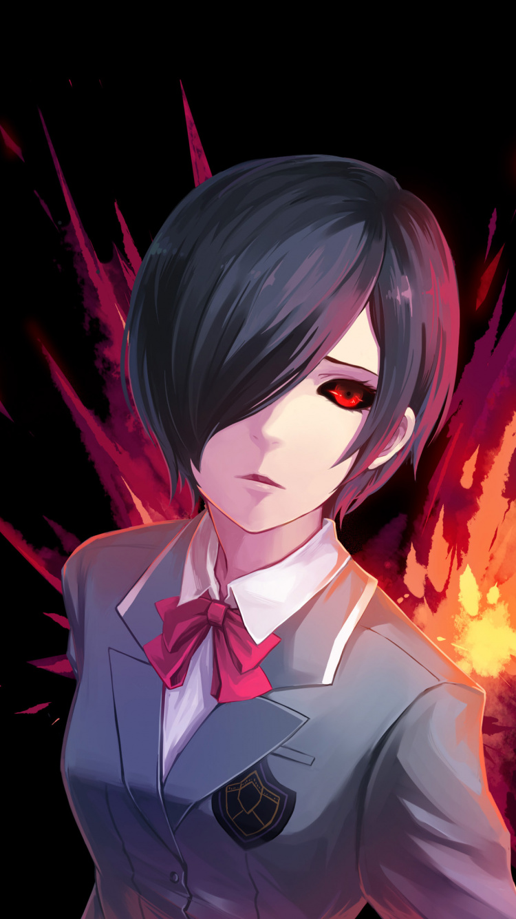 Personaje de Anime Masculino de Pelo Morado. Wallpaper in 750x1334 Resolution