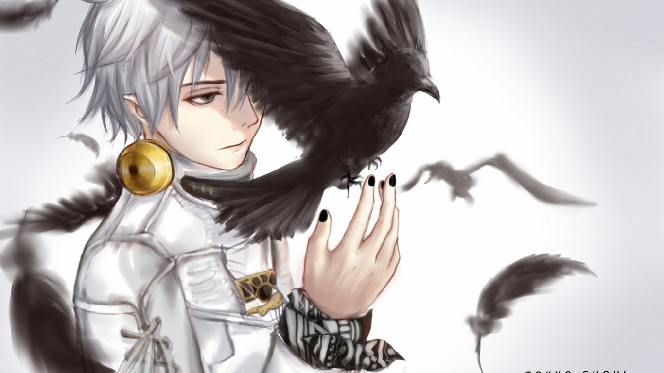 Frau im Weiß-schwarzen Langarmhemd Mit Gelben Runden Früchten. Wallpaper in 1366x768 Resolution