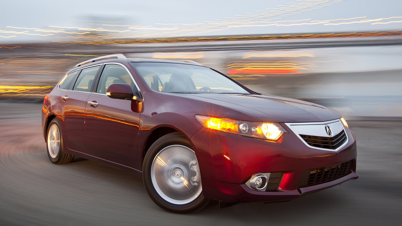 Roter Bmw m 3 Tagsüber Unterwegs. Wallpaper in 1366x768 Resolution