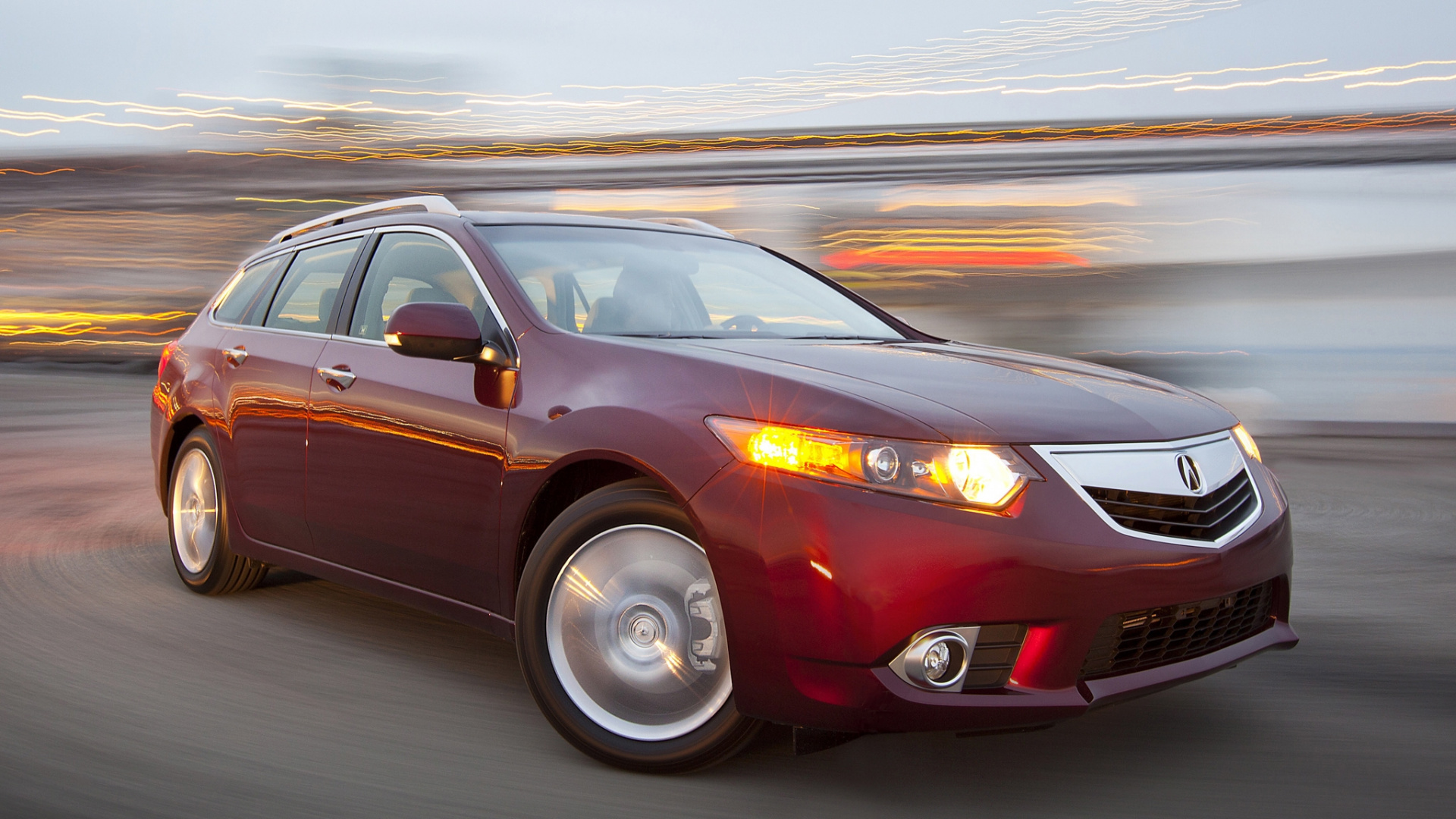 Roter Bmw m 3 Tagsüber Unterwegs. Wallpaper in 1920x1080 Resolution