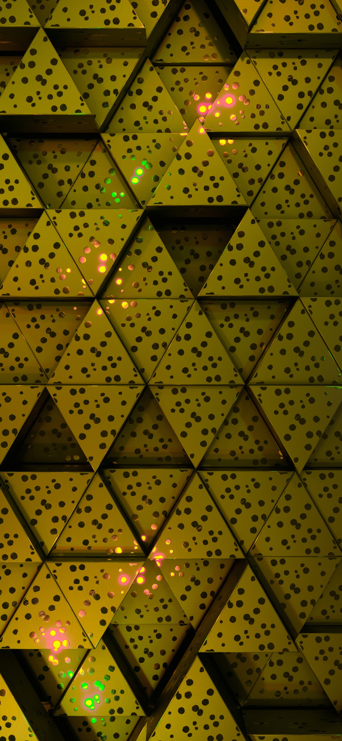 Vivant Y66, Lumière, Triangle, Textile, Architecture. Wallpaper in 1125x2436 Resolution