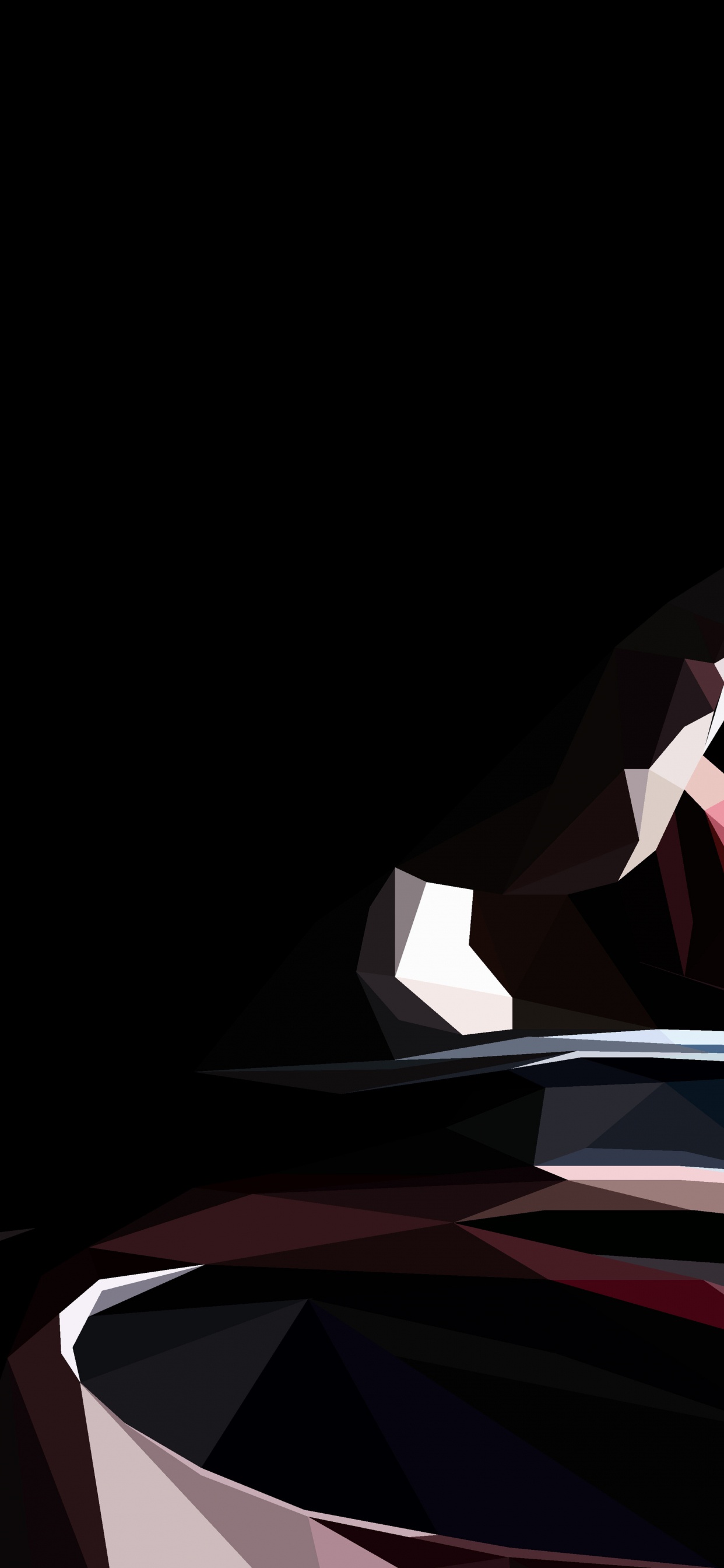 Illustration Abstraite Rouge et Noir. Wallpaper in 1242x2688 Resolution