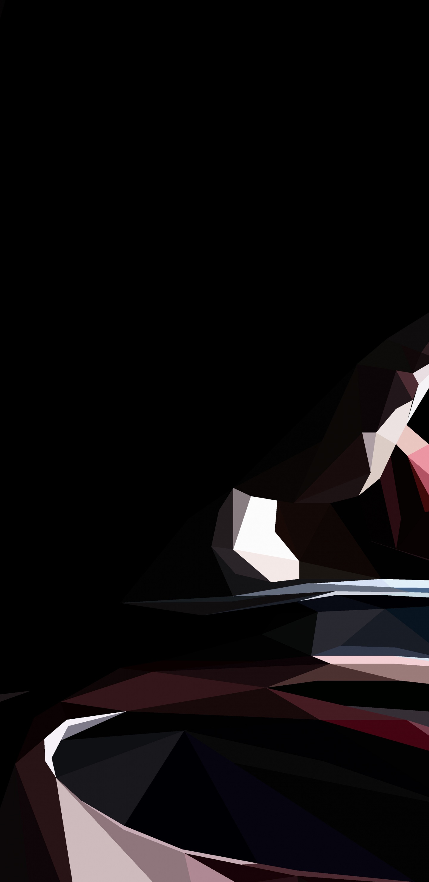 Illustration Abstraite Rouge et Noir. Wallpaper in 1440x2960 Resolution