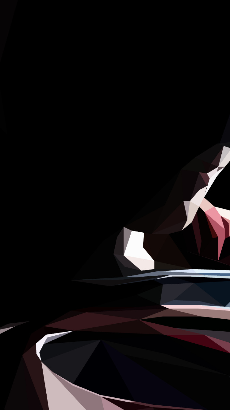 Illustration Abstraite Rouge et Noir. Wallpaper in 750x1334 Resolution