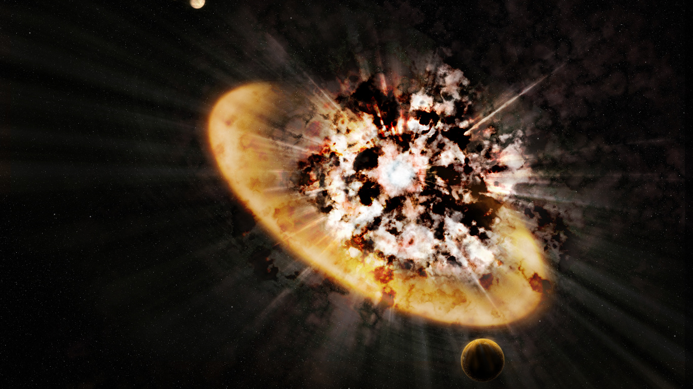 Braunes Und Schwarzes Rundes Licht. Wallpaper in 1366x768 Resolution