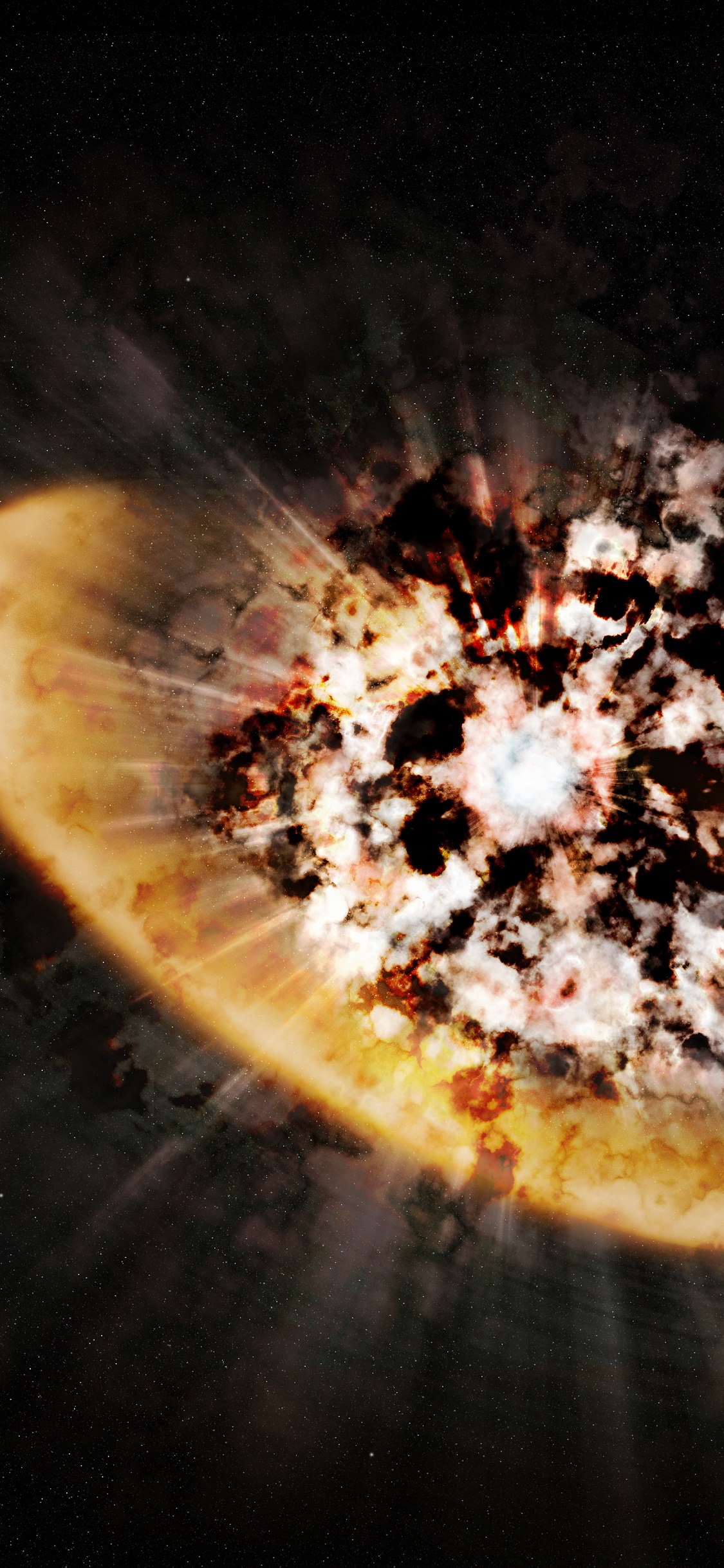 火炬, 外层空间, 这个星球, 气氛, 圆圈 壁纸 1125x2436 允许