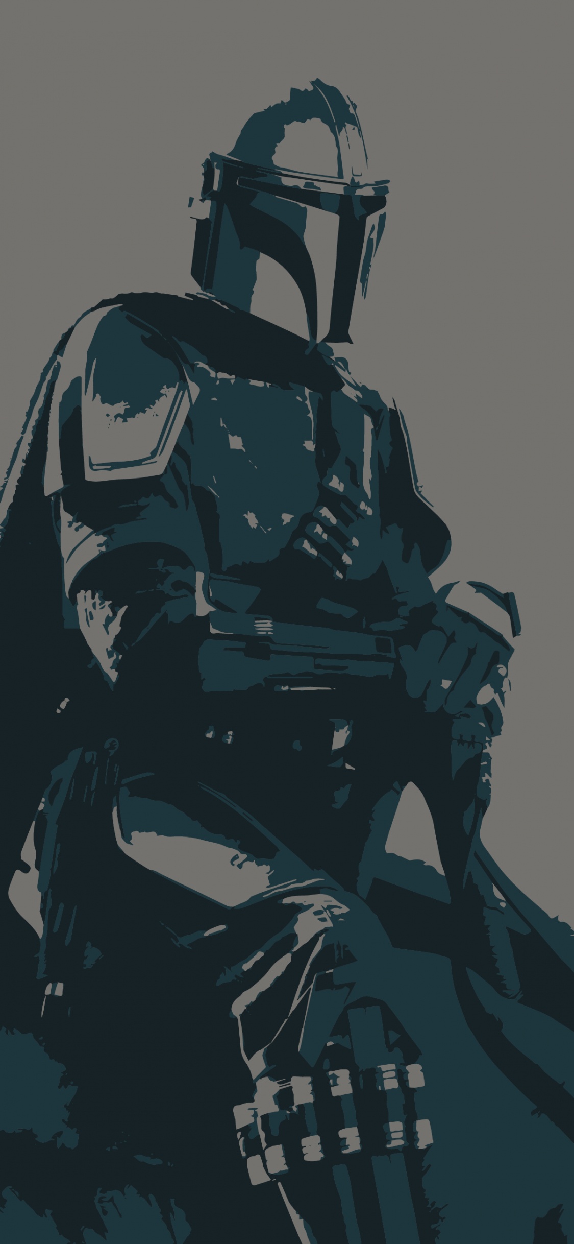 星球大战, The Mandalorian, 艺术, 绘画, 动画 壁纸 1125x2436 允许