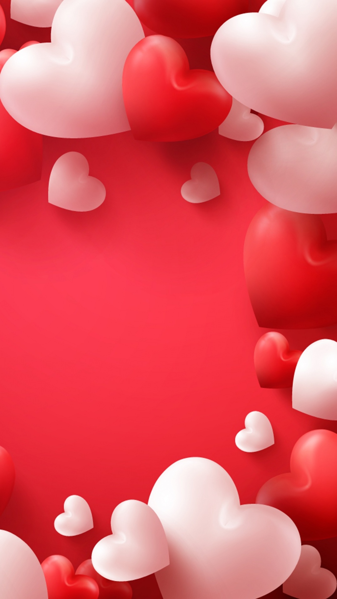 le Jour de Valentines, Cœur, Red, Pink, Amour. Wallpaper in 1080x1920 Resolution