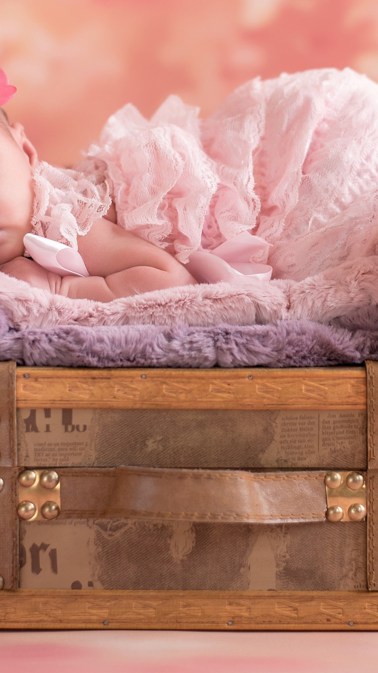 Cute Baby Baby Sleeping, Infant, Sleep, Footwear, Shoe. Wallpaper in 750x1334 Resolution