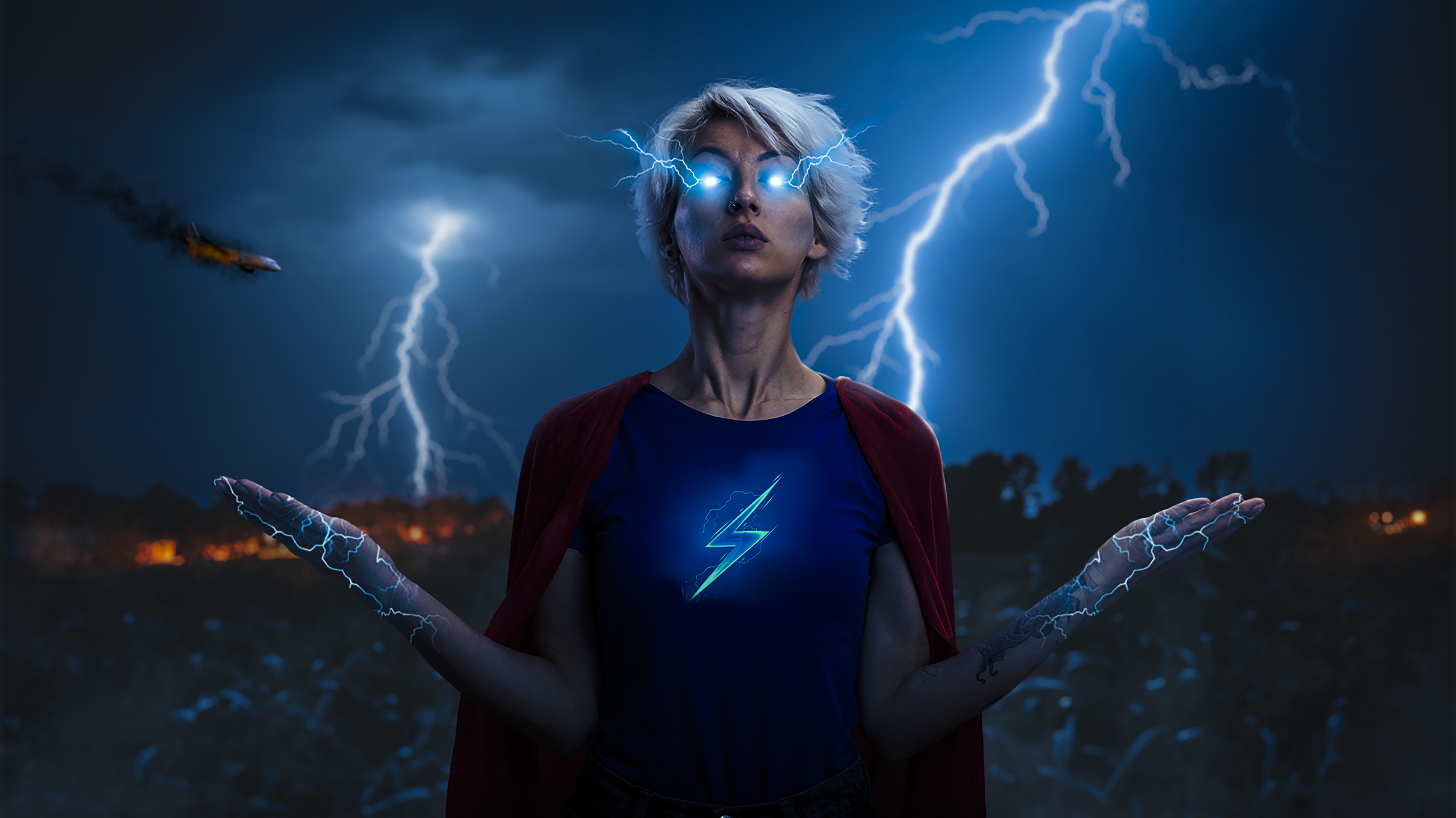 Magia, Trueno, Supergirl, Tormenta, Seguro Familiar de Florida. Wallpaper in 3840x2160 Resolution