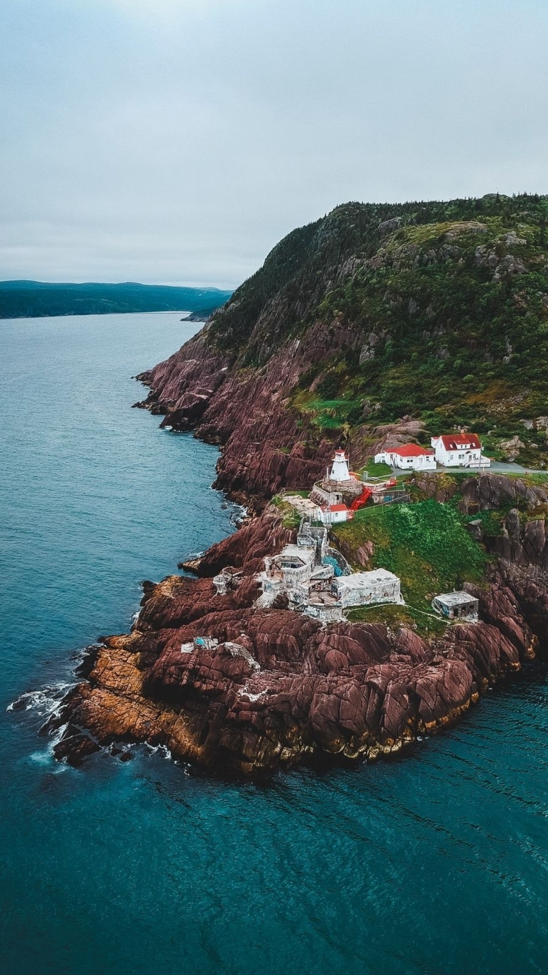 Sea, Water, Mountain, Natural Landscape, Plant. Wallpaper in 1080x1920 Resolution