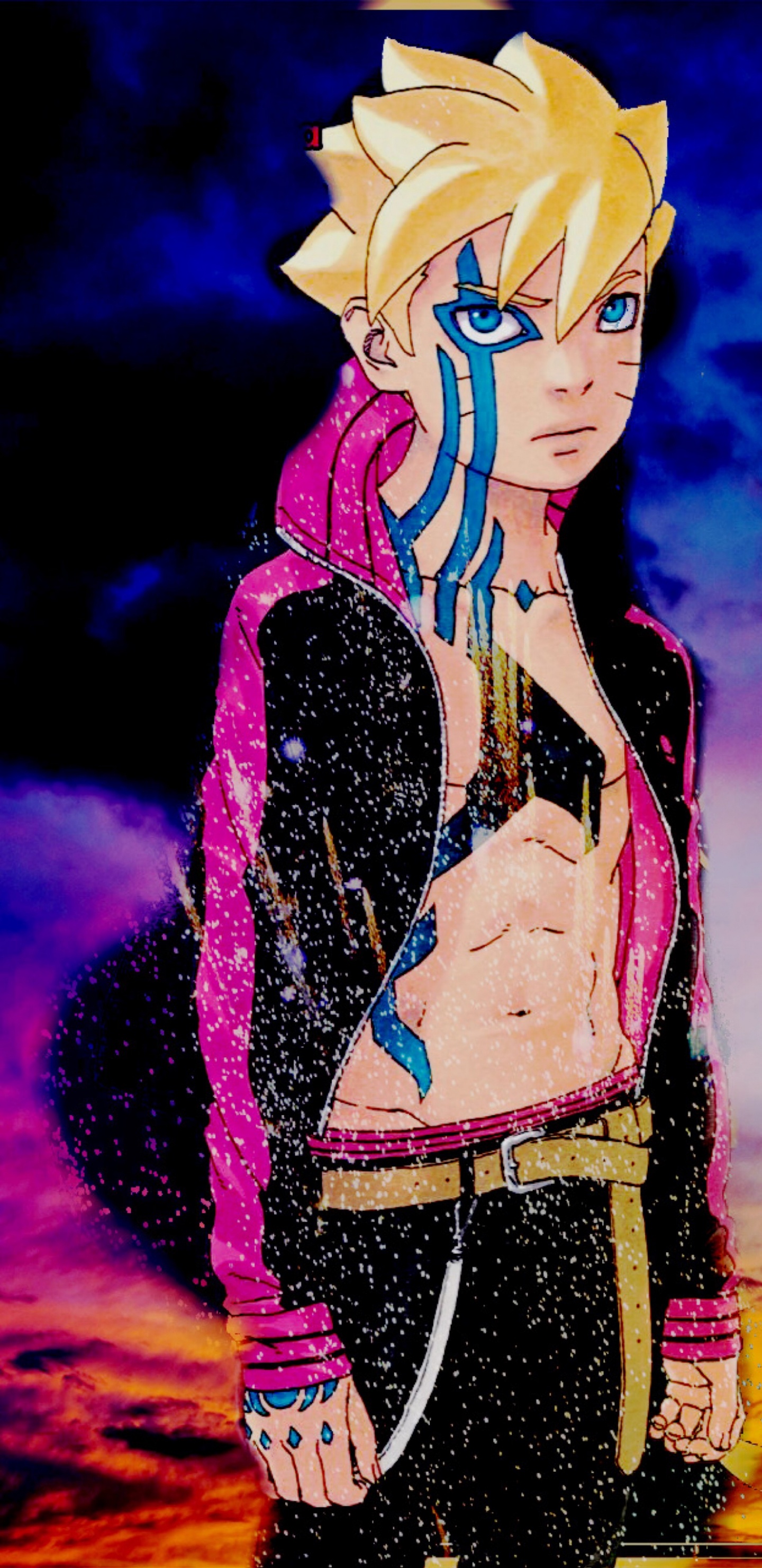 Boruto Boruto-наруто Фильм, Art, Purple, Pink, Magenta. Wallpaper in 1440x2960 Resolution