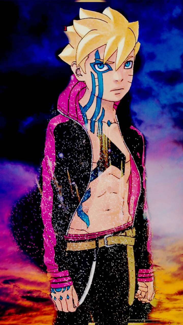 Boruto Boruto-наруто Фильм, Kunst, Purpur, Pink, Cloud. Wallpaper in 720x1280 Resolution