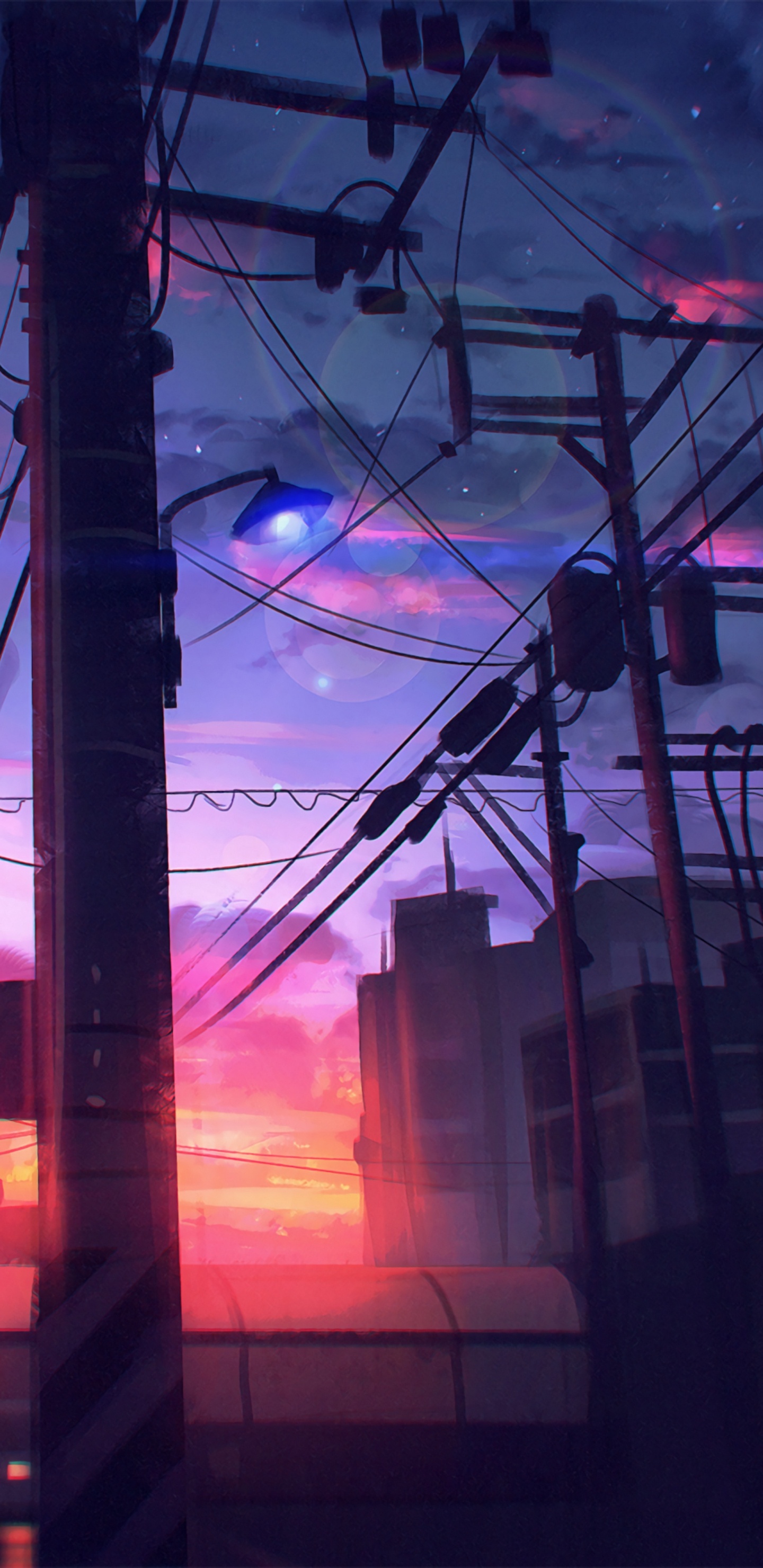 Art du Ciel Crépusculaire, Art, Conception, L'art Moderne, Artiste. Wallpaper in 1440x2960 Resolution