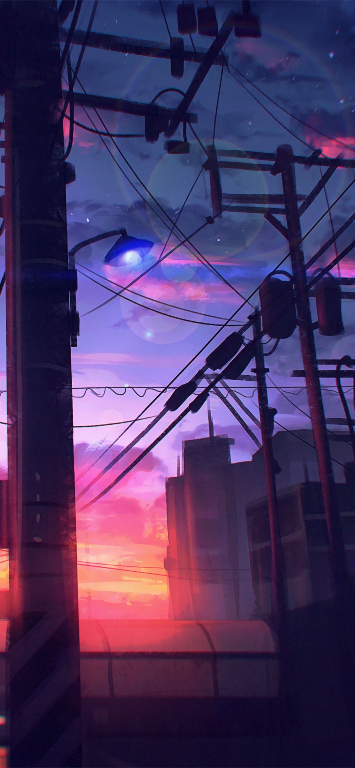 Twilight Sky Art, Art, Design, Modern Art, Artist. Wallpaper in 1242x2688 Resolution