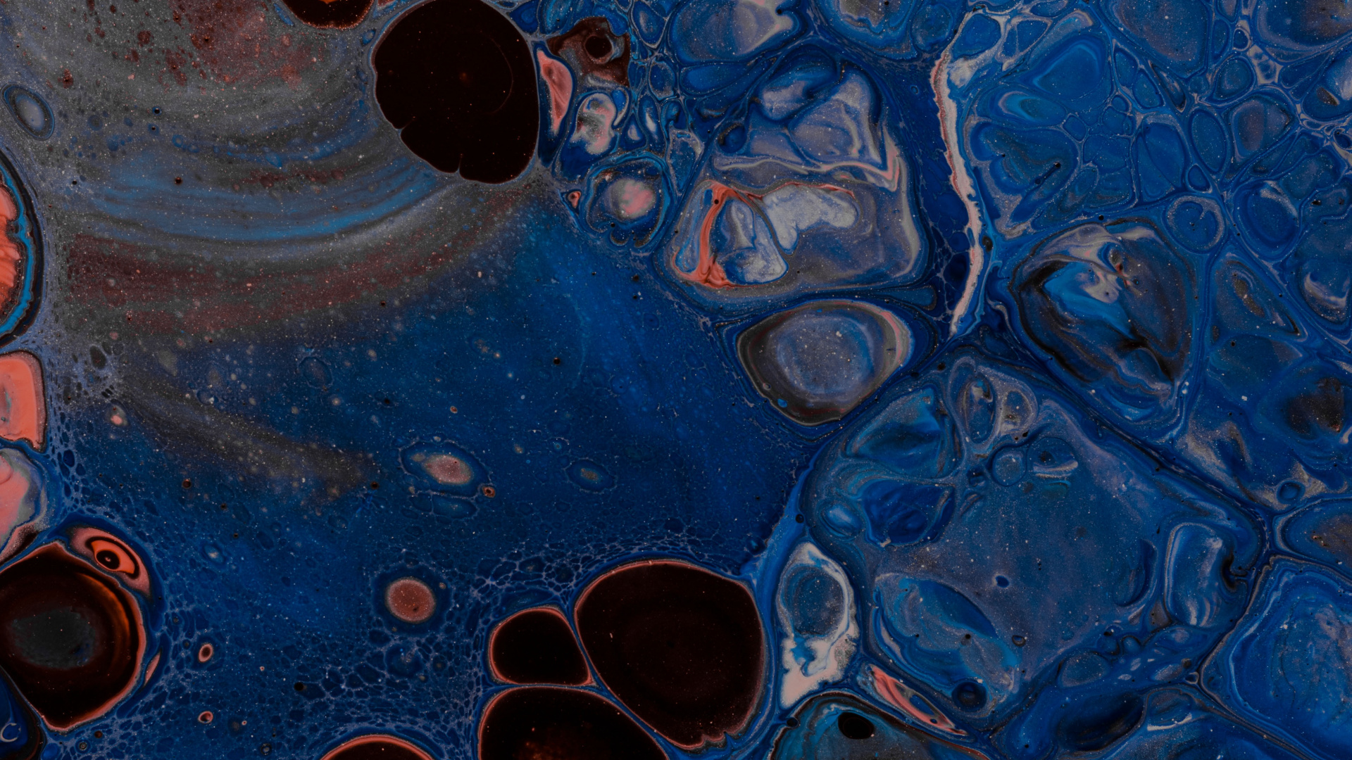 Wassertropfen Auf Blauer Oberfläche. Wallpaper in 1920x1080 Resolution