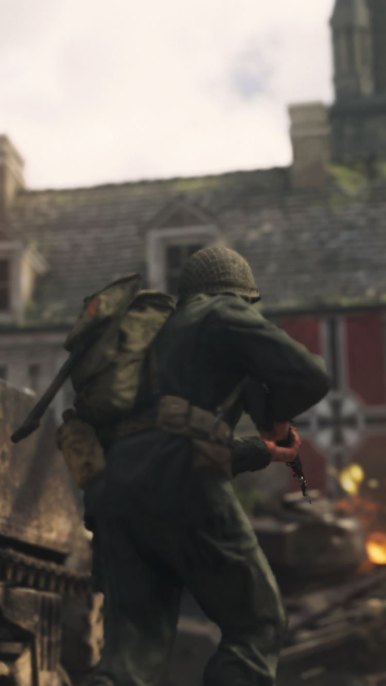 Call of Duty de la Seconde GUERRE Mondiale, Sledgehammer Games, Multijoueur Jeu Vidéo, Activision, Playstation 4. Wallpaper in 750x1334 Resolution