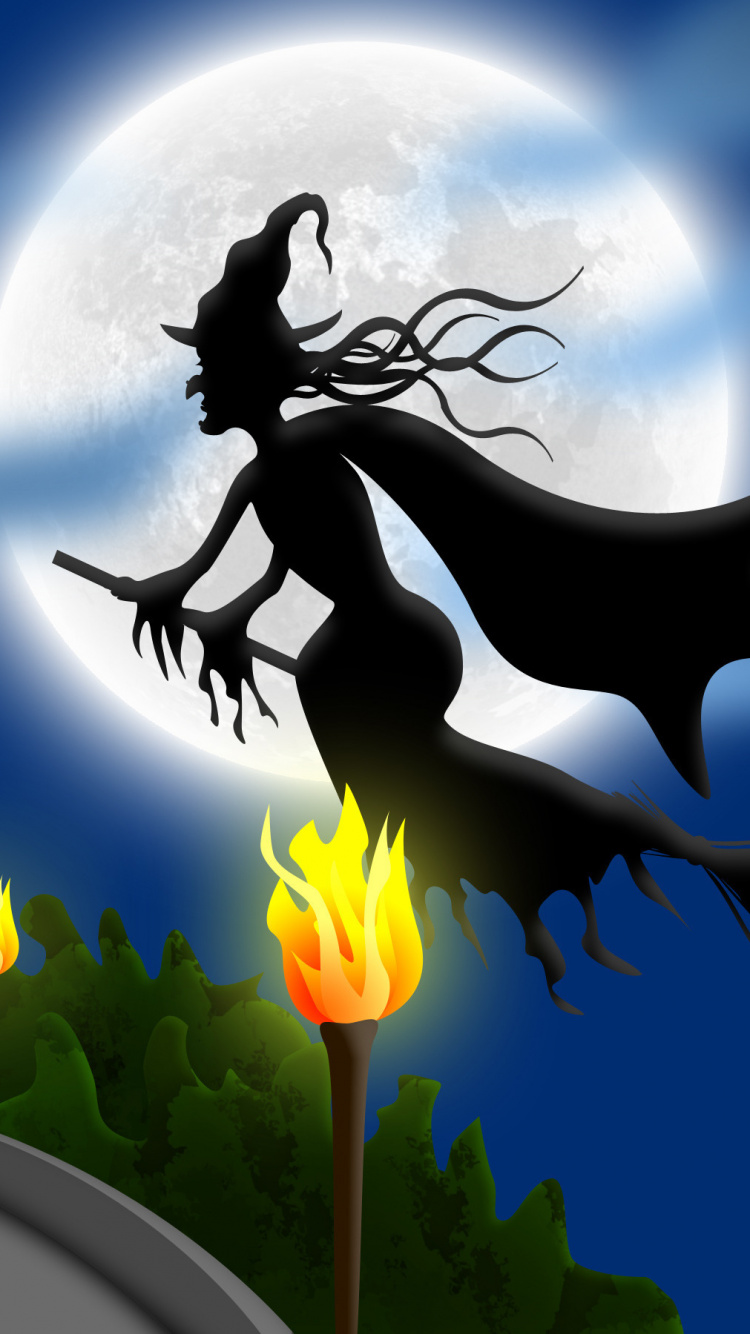 Ilustración, Halloween, Criatura Mítica, Personaje de Ficción, Android. Wallpaper in 750x1334 Resolution