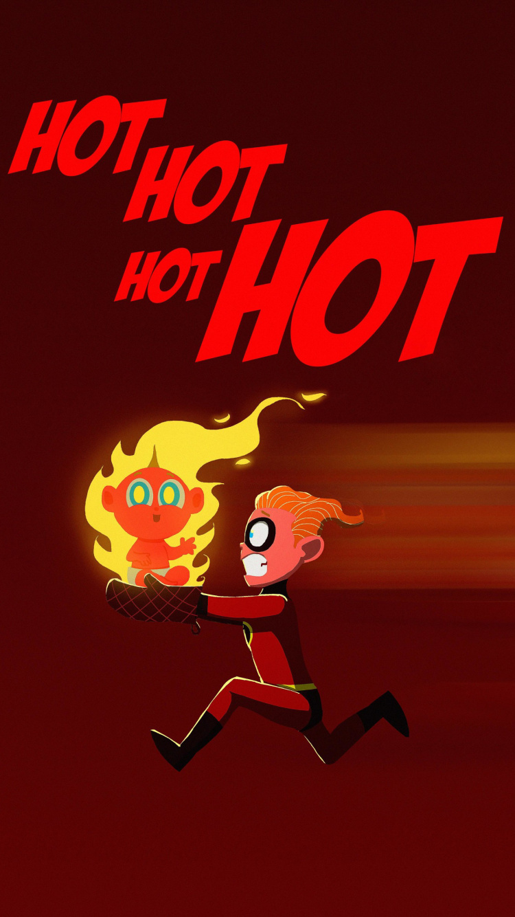 Jack-Jack Parr, Violetter Parr, Pixar, Cartoon, Kunst. Wallpaper in 750x1334 Resolution