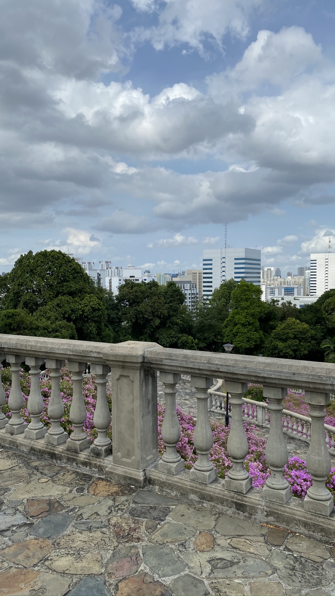 Fence, Daytime, Cloud, Tower Block, Cumulus. Wallpaper in 1080x1920 Resolution