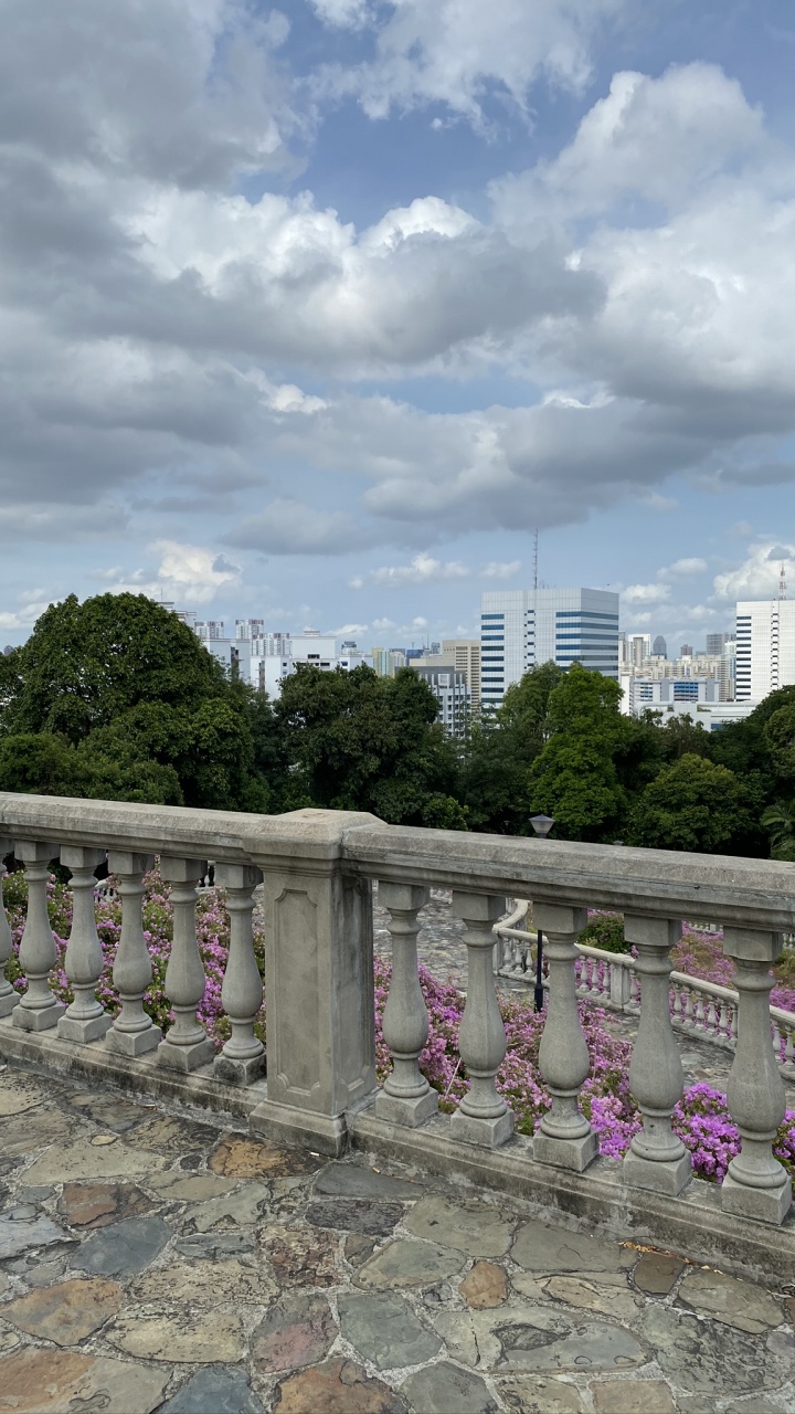 Fence, Daytime, Cloud, Tower Block, Cumulus. Wallpaper in 720x1280 Resolution
