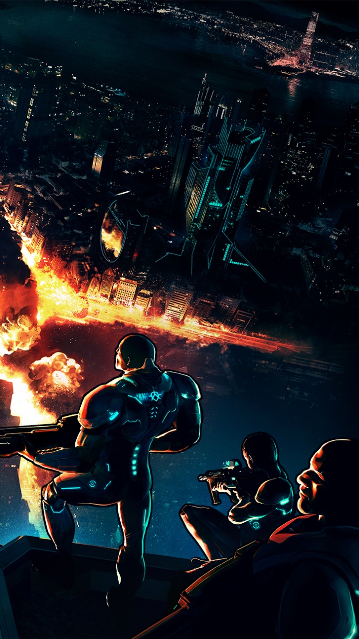 Crackdown 3, Multiplayer Video Game, Xbox One, Reagent Games, Open World. Wallpaper in 720x1280 Resolution