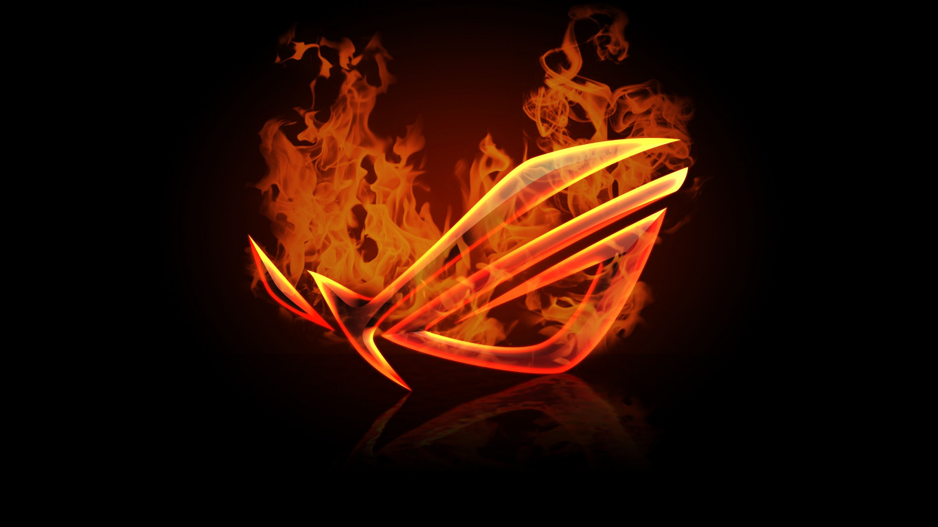 Flame, Netbook, Fire, Asus, Intel Core I7. Wallpaper in 1366x768 Resolution