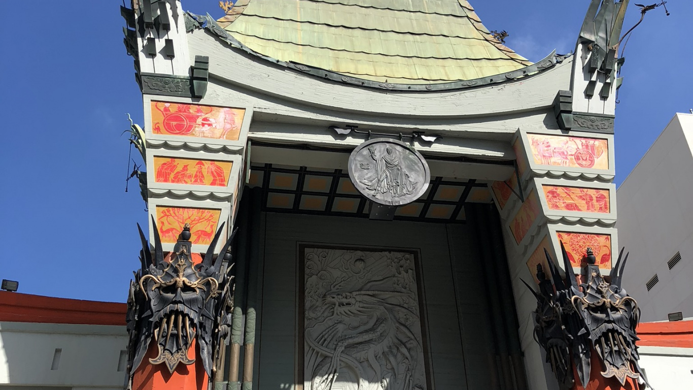 Hollywood, Graumans Chinese Theatre, Tcl Chinese Theatre, Faade, Theatre. Wallpaper in 1366x768 Resolution