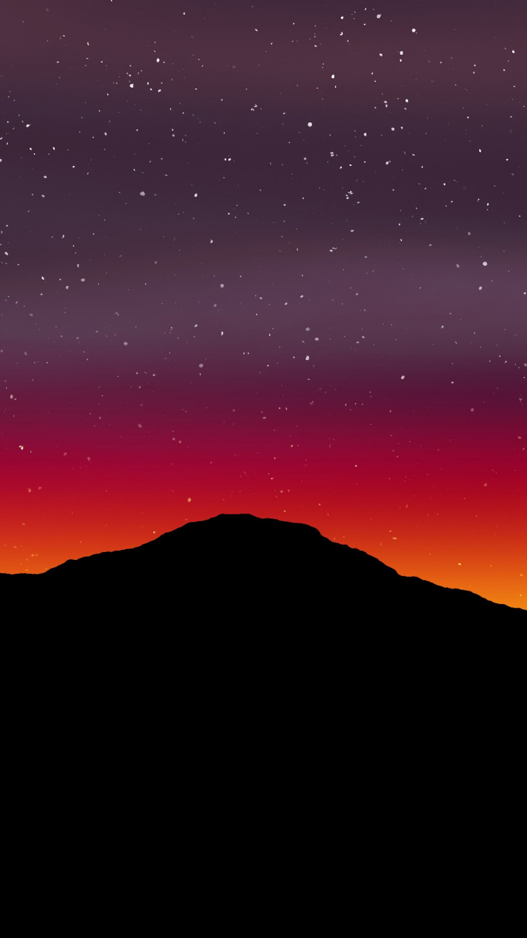 Kunst, Sonnenuntergang, Afterglow, Horizont, Morgen. Wallpaper in 750x1334 Resolution