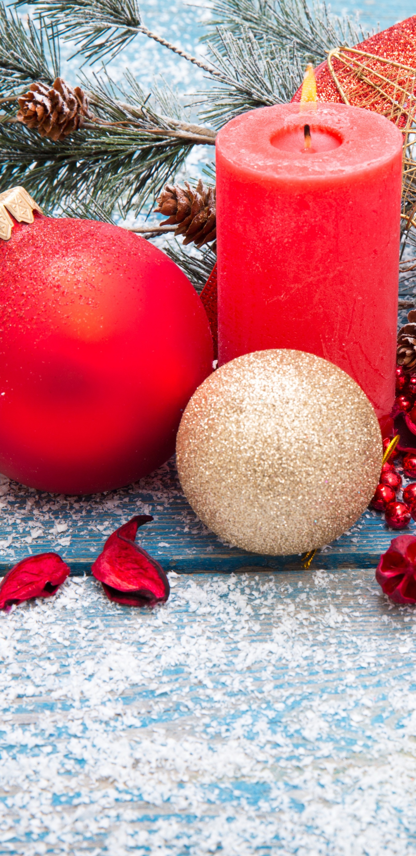 New Year, Christmas Day, Christmas Decoration, Christmas Ornament, Fir. Wallpaper in 1440x2960 Resolution