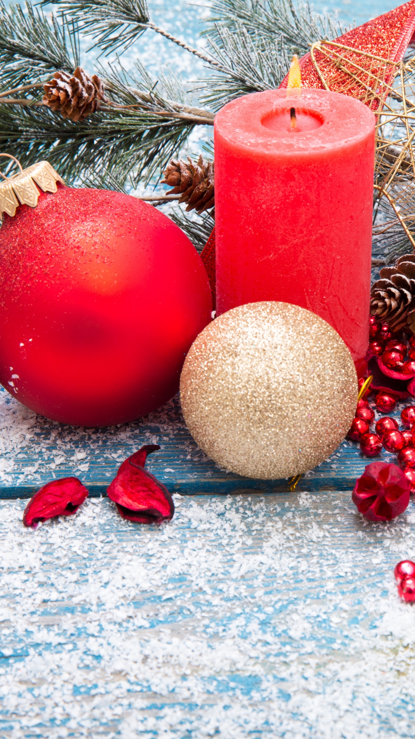 Neujahr, Weihnachten, Weihnachtsdekoration, Christmas Ornament, Fir. Wallpaper in 1440x2560 Resolution