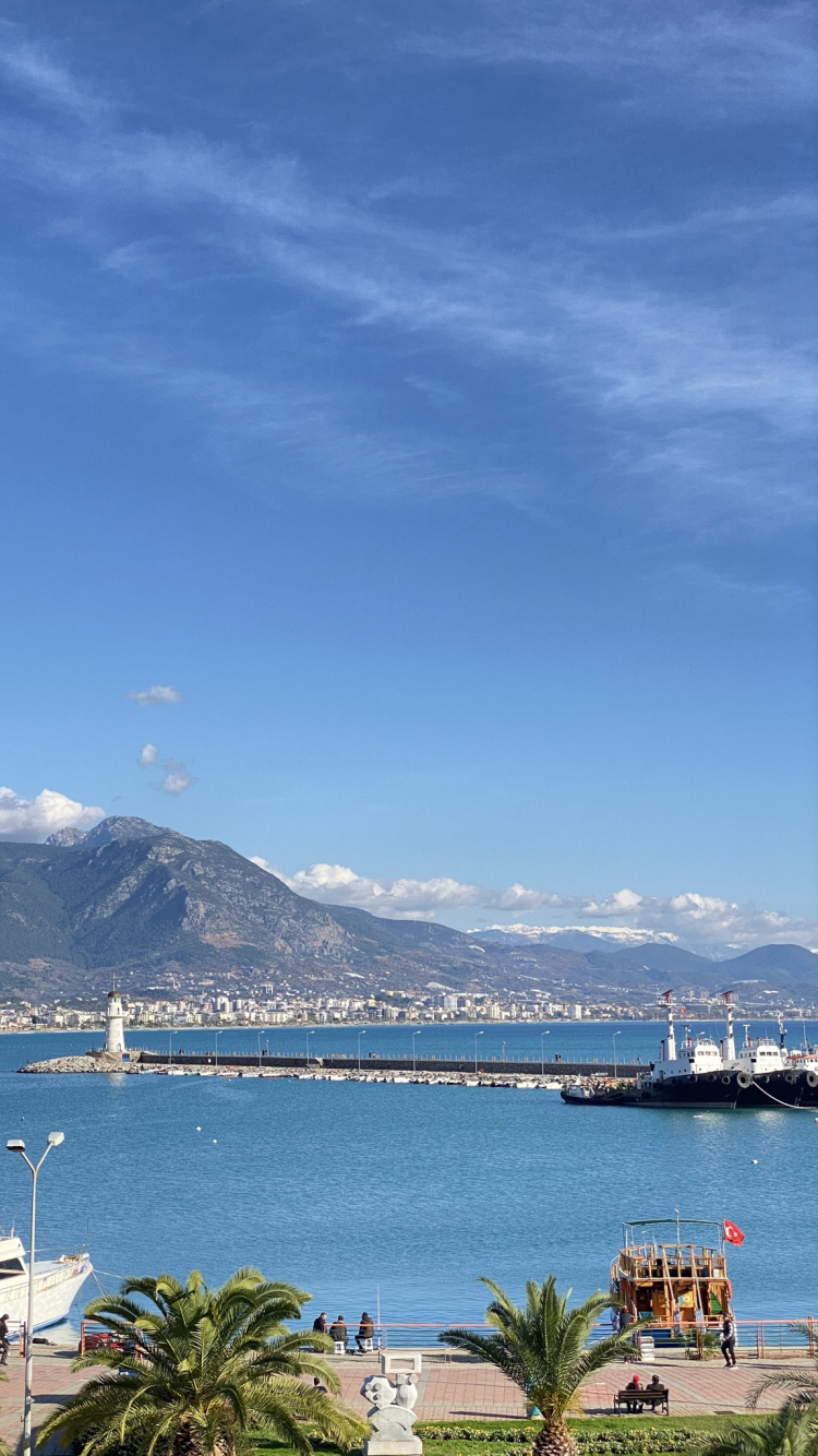Agua, Montaña, Azure, Azul, Lago. Wallpaper in 750x1334 Resolution
