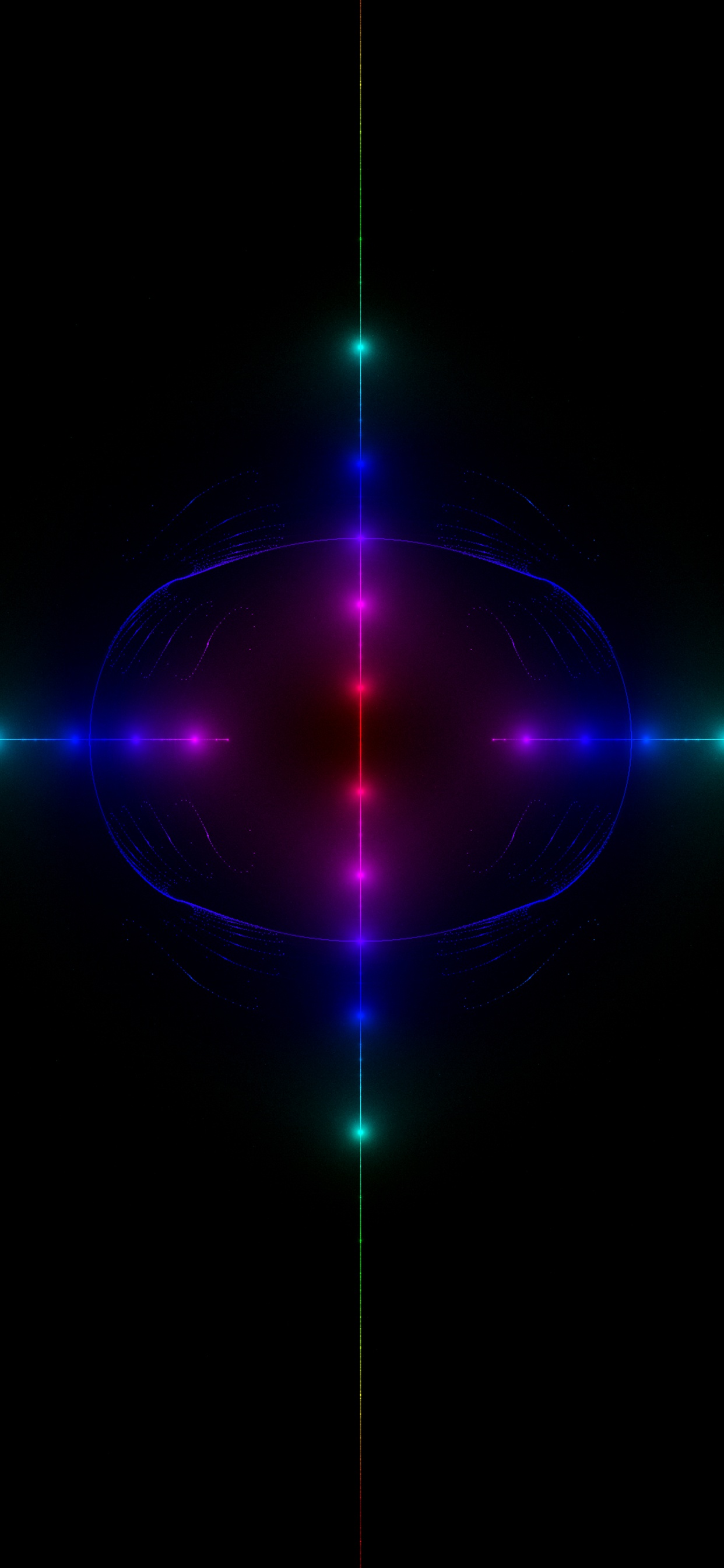 Luz Verde Sobre Fondo Negro. Wallpaper in 1242x2688 Resolution