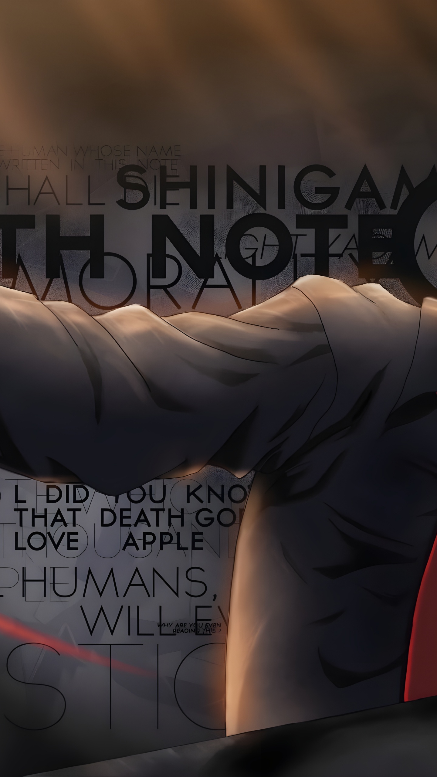 Light Yagami, Ryuk, Death Note, R E M, Animated Cartoon. Wallpaper in 1440x2560 Resolution