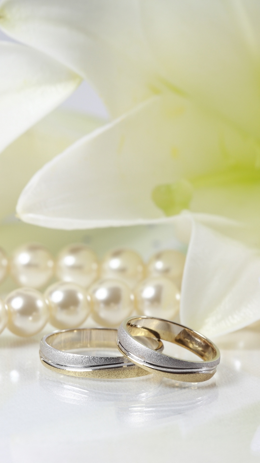 Invitación de la Boda, Boda, Anillo de Bodas, Blanco, Perla. Wallpaper in 1080x1920 Resolution