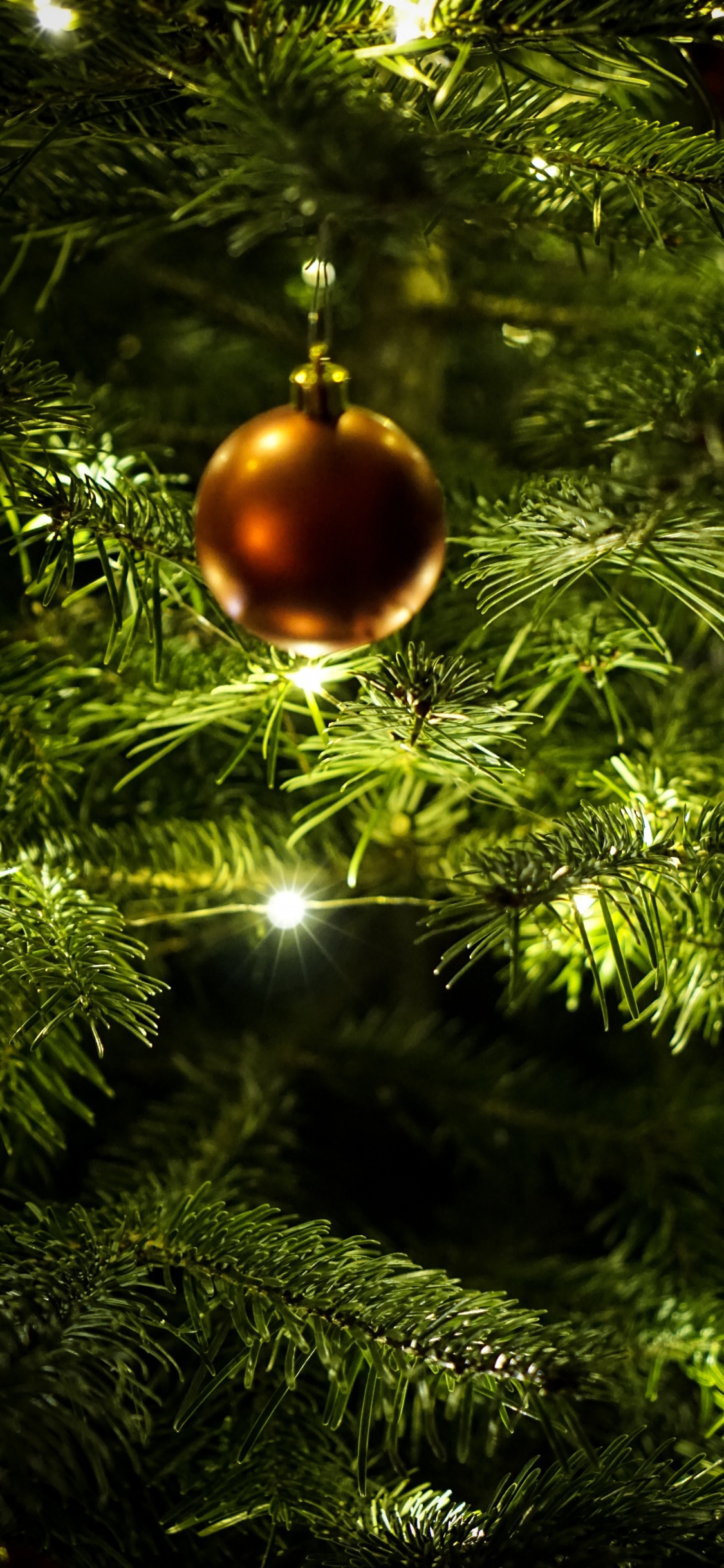 New Year, Christmas Day, Christmas Ornament, Christmas Decoration, Christmas Tree. Wallpaper in 1125x2436 Resolution