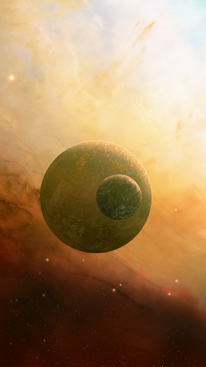 Luna Llena en el Cielo. Wallpaper in 720x1280 Resolution