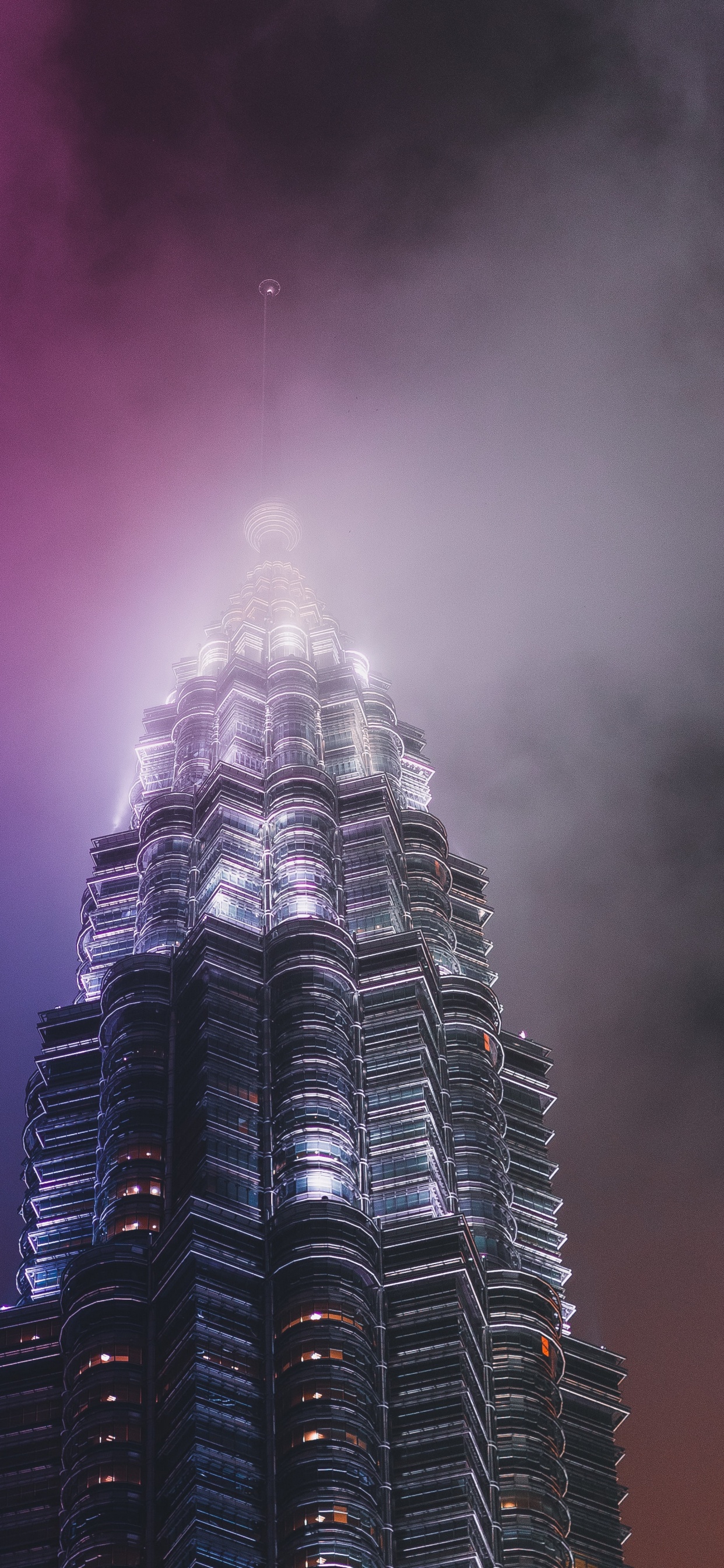 Gratte-ciel, Atmosphère, Bâtiment, Tour de Bloc, Ligne. Wallpaper in 1242x2688 Resolution